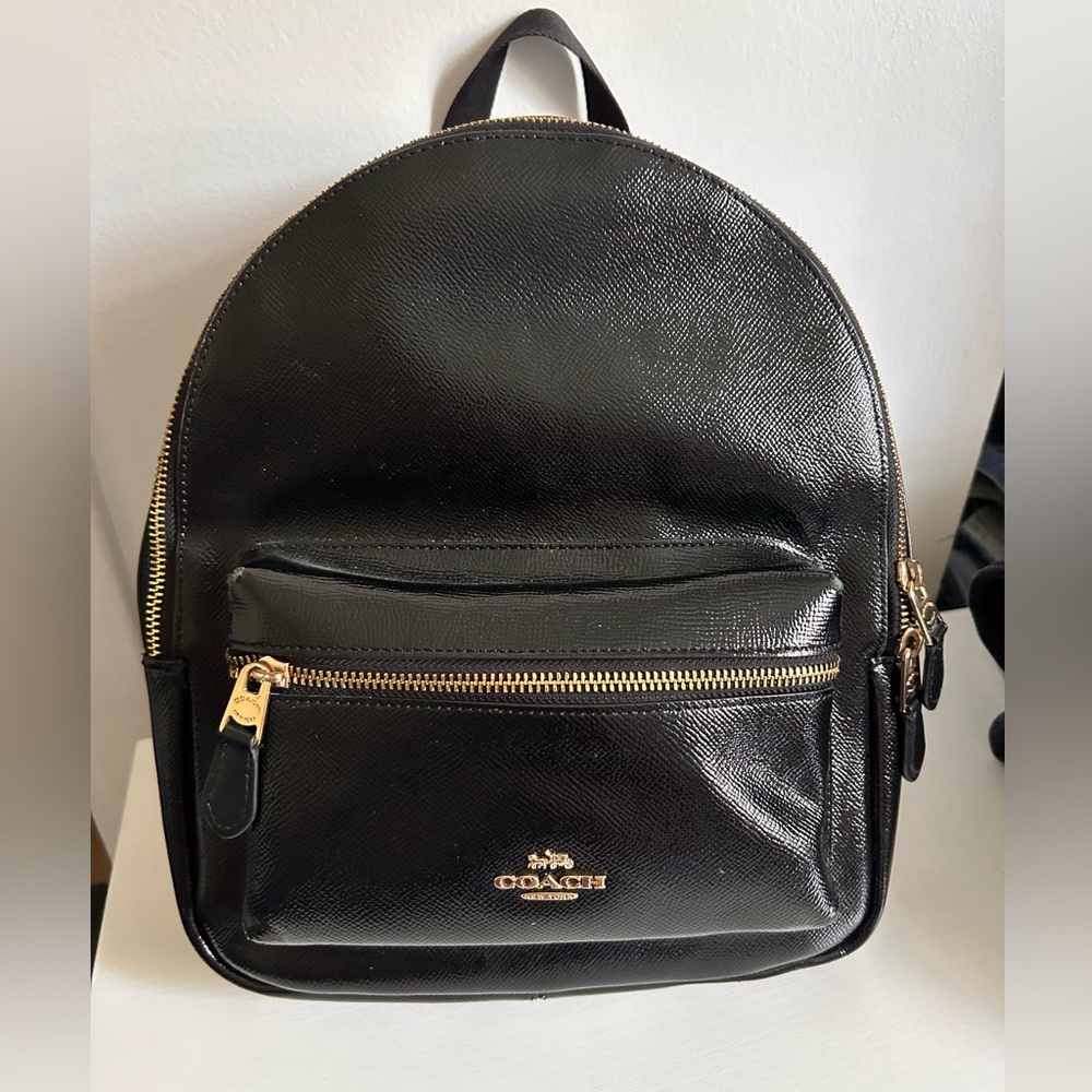 Medium Size Leather Backpack - image 1